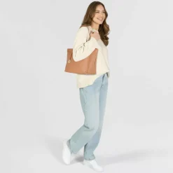 Braun Büffel Hanna Shopper Tasche Leder 43 cm