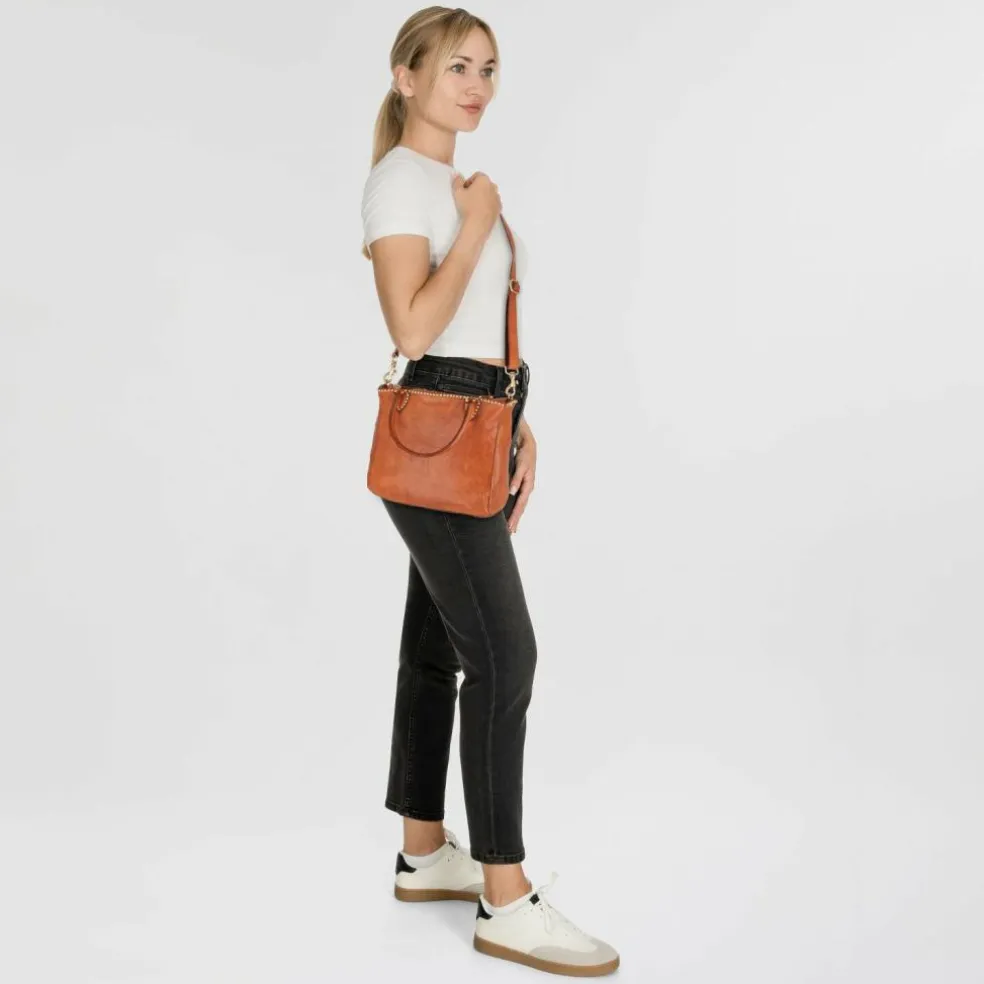Campomaggi Malachite Shopper Tasche Leder 33 cm
