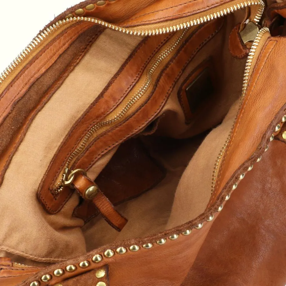 Campomaggi Malachite Shopper Tasche Leder 33 cm