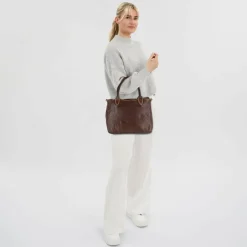 Campomaggi Malachite Shopper Tasche Leder 33 cm
