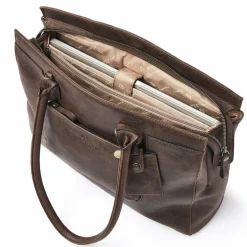Castelijn & Beerens Carisma Schultertasche RFID Leder 38 cm Laptopfach