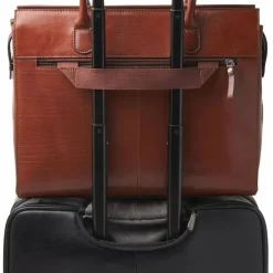 Castelijn & Beerens Ellen Schultertasche Leder 40 cm Laptopfach