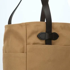 Filson Luggage Twill Shopper Tasche Leder 35.5 cm