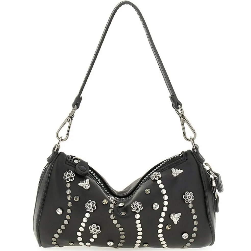 Gabs Pepita Schultertasche Leder 20 cm mit Dehnfalte