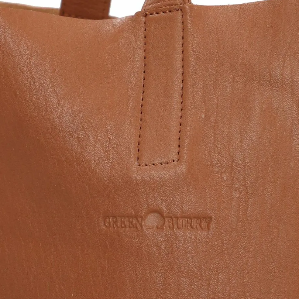 Greenburry Nappa Shopper Tasche Leder 43 cm