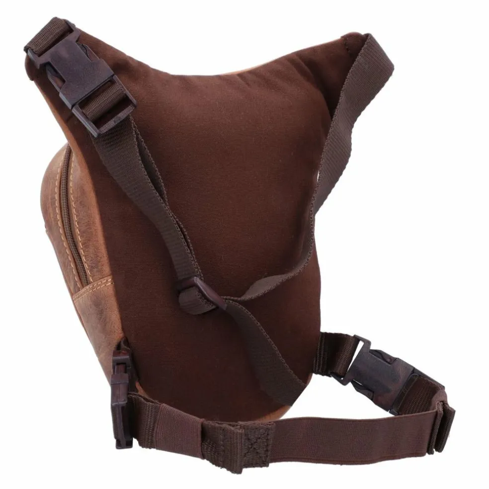 Greenburry Vintage Biker Gürteltasche Leder 20 cm