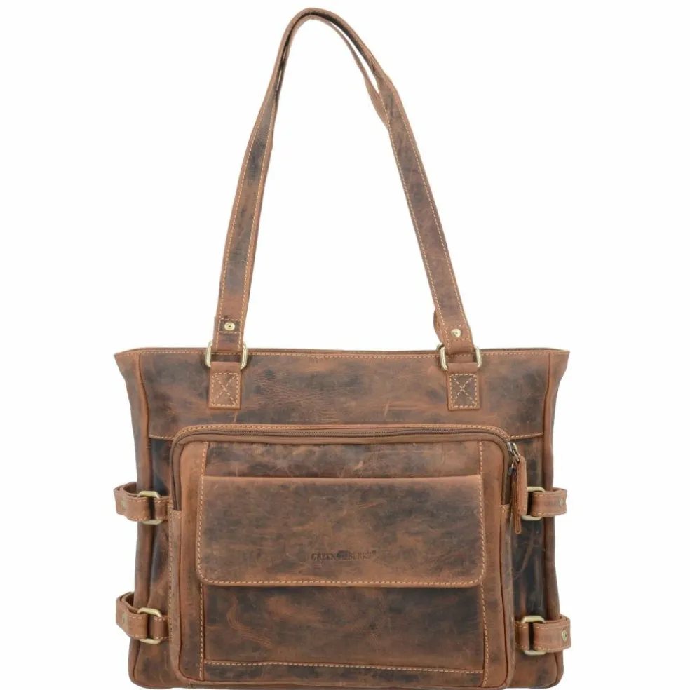 Greenburry Vintage Schultertasche Leder 36 cm