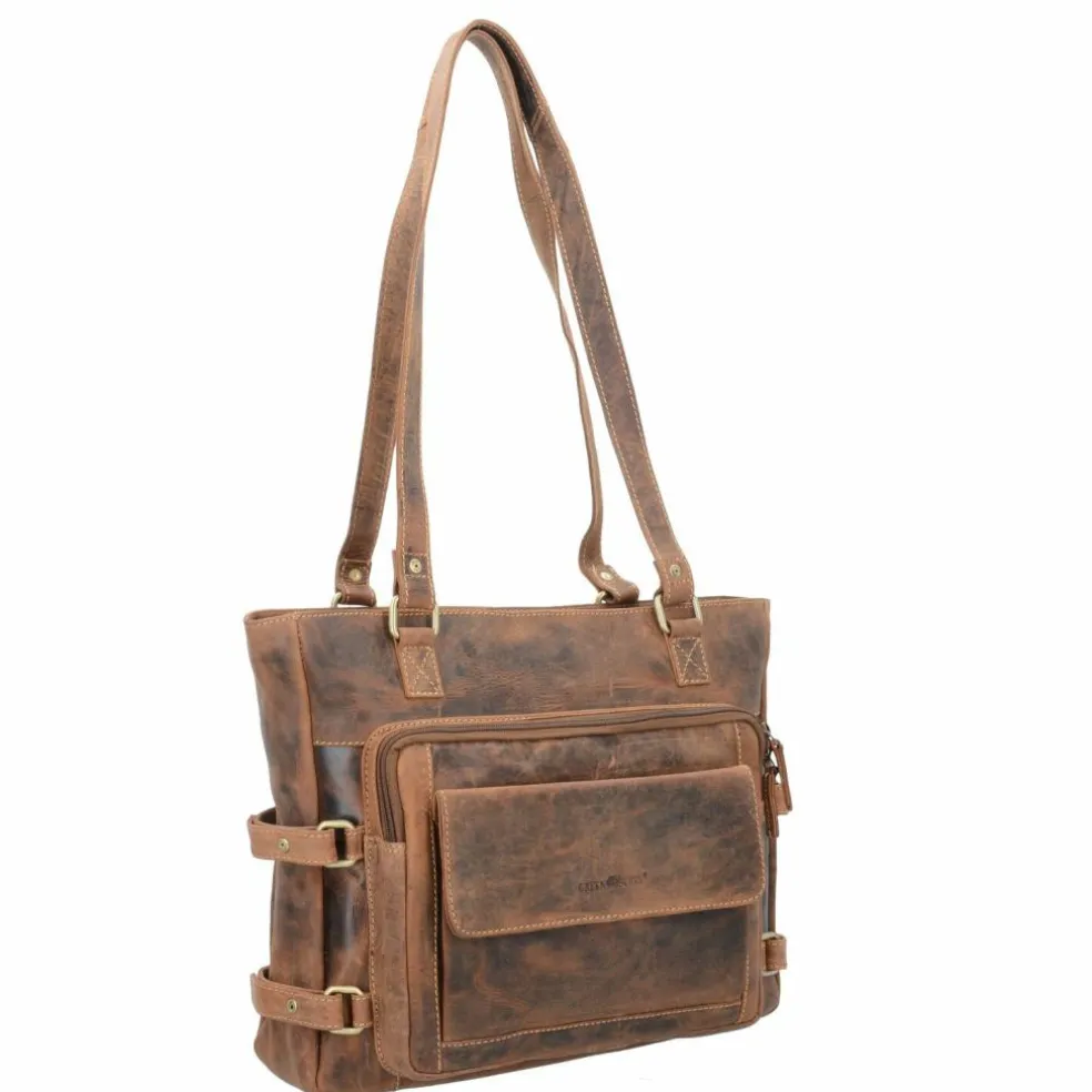 Greenburry Vintage Schultertasche Leder 36 cm