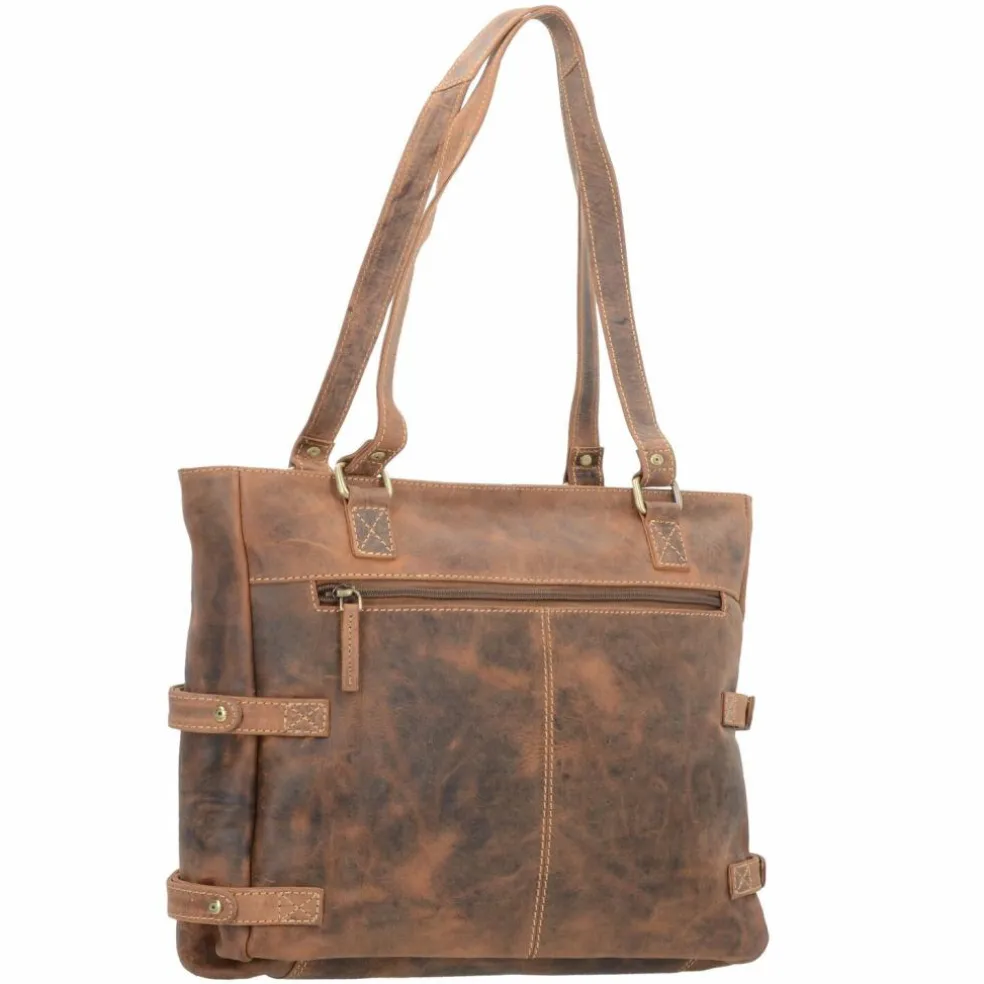 Greenburry Vintage Schultertasche Leder 36 cm