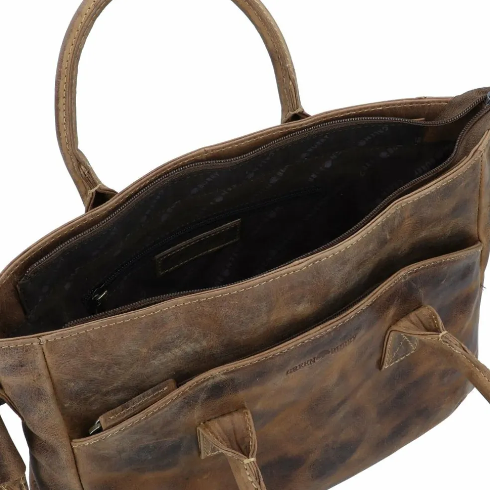 Greenburry Vintage Shopper Tasche Leder 36 cm