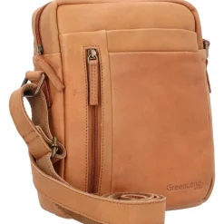 Greenland Nature GreenLand NATURE Umhängetasche Leder 22 cm