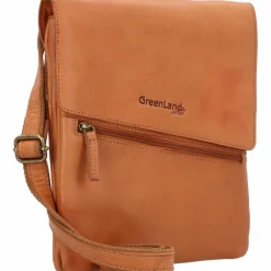 Greenland Nature GreenLand NATURE Umhängetasche Leder 24 cm