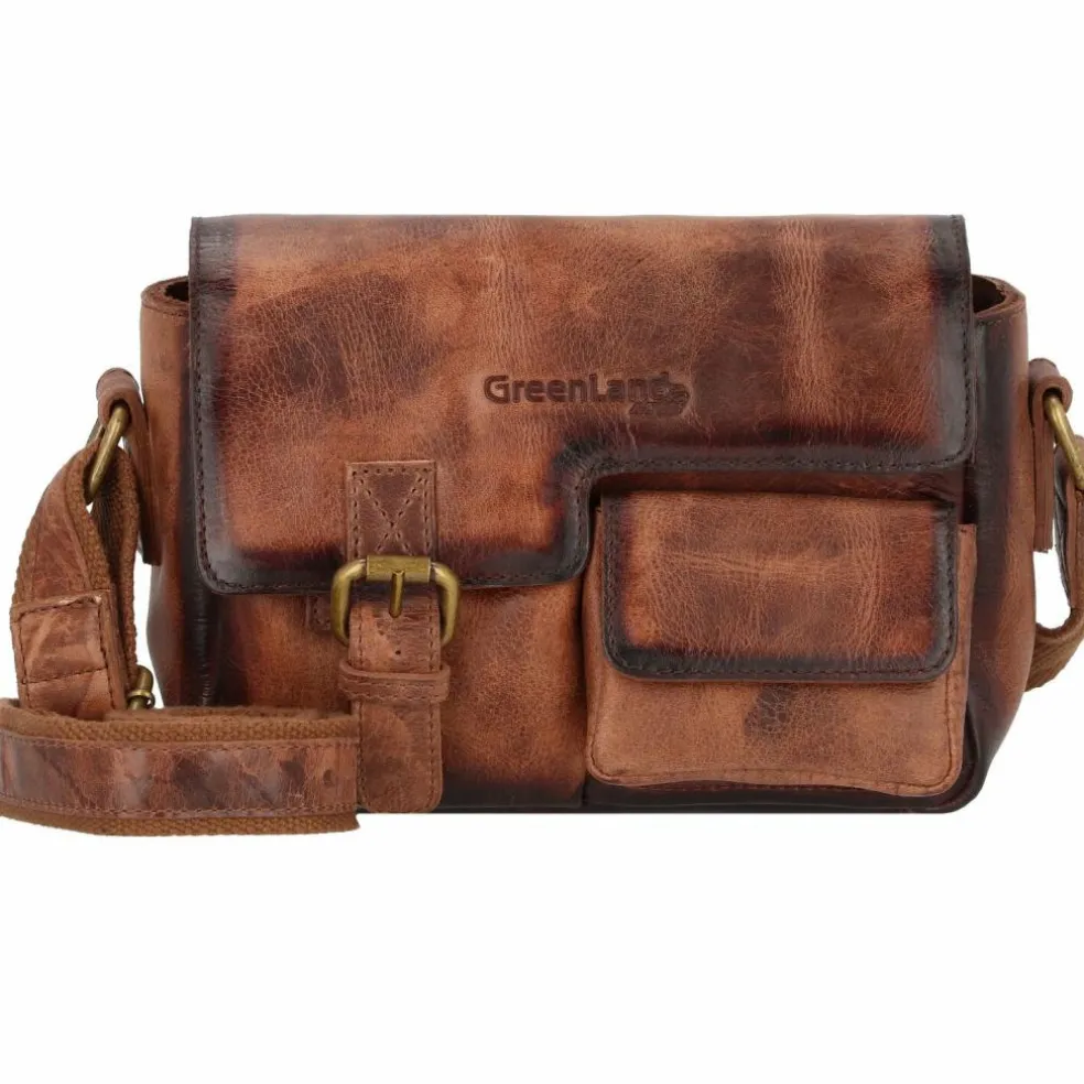 Greenland Nature Mascu & Line Umhängetasche Leder 23 cm