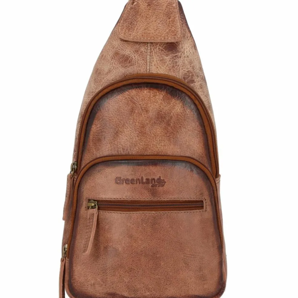 Greenland Nature Mascu & Line Umhängetasche Leder 39 cm