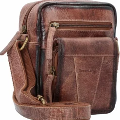 Greenland Nature Mascu & Line Umhängetasche Leder 20 cm