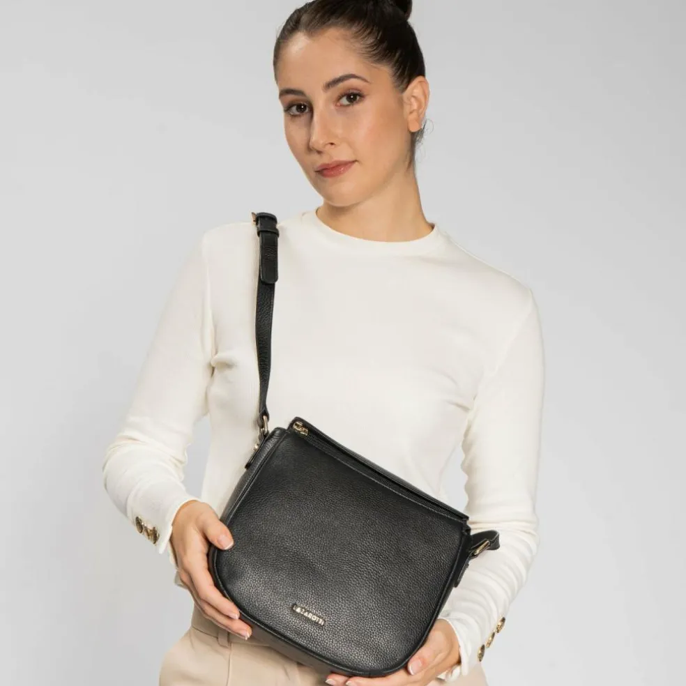 Lazarotti Bologna Leather Umhängetasche Leder 25 cm