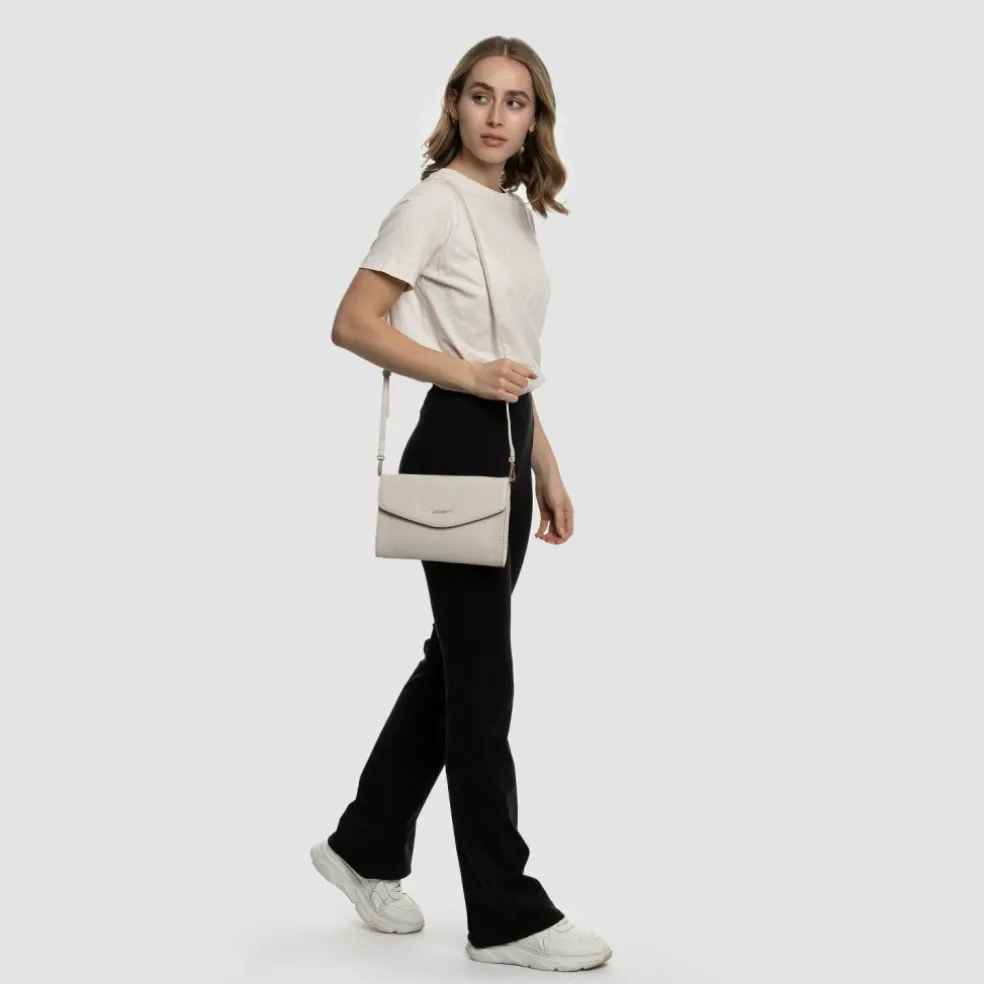 Lazarotti Bologna Leather Clutch Tasche Leder 23 cm