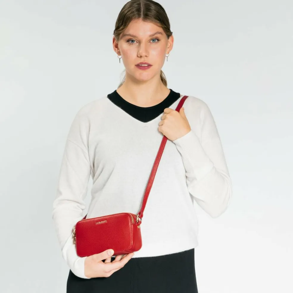 Lazarotti Bologna Leather Umhängetasche Leder 18 cm