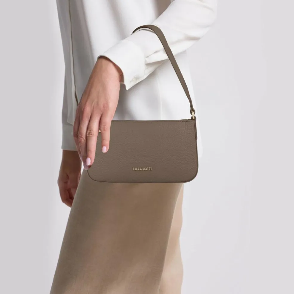 Lazarotti Bologna Leather Schultertasche Leder 22 cm