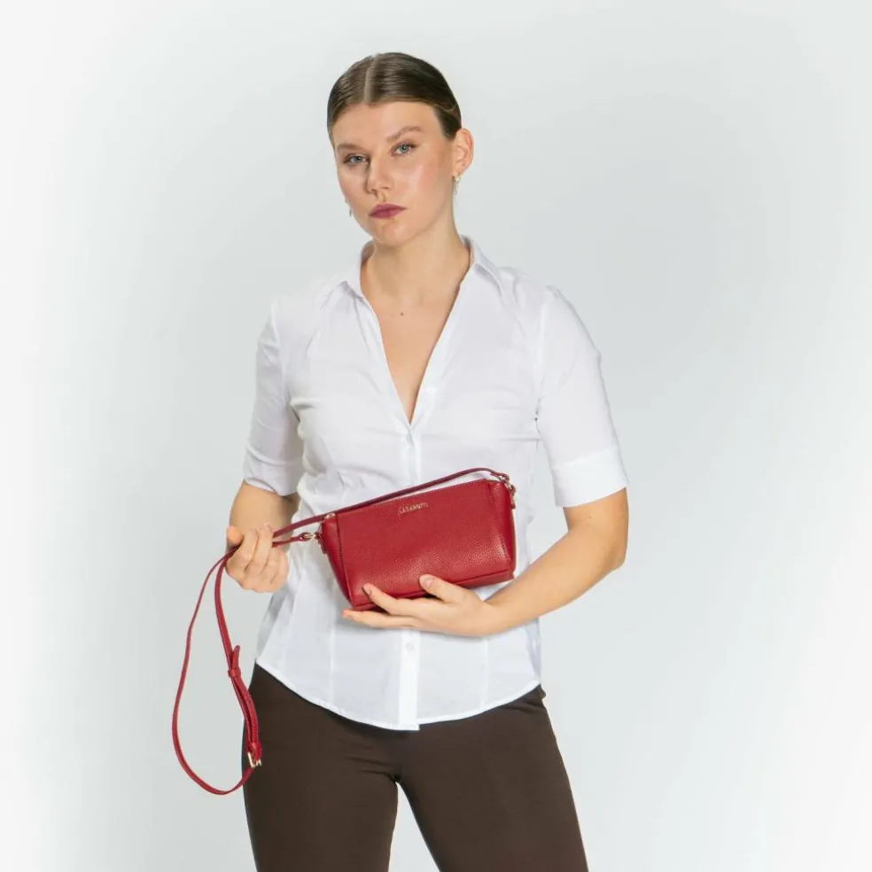 Lazarotti Bologna Leather Umhängetasche Leder 20 cm