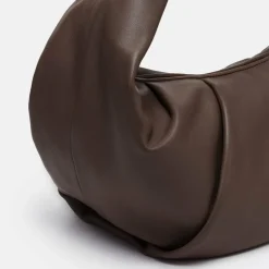 LES VISIONNAIRES Greta Essential Schultertasche Leder 43 cm