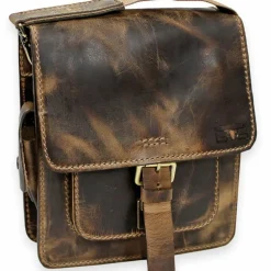 Mika Handtasche Umhängetasche Leder 26 cm