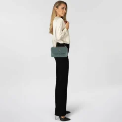 Patrizia Pepe Fly Padded Umhängetasche Leder 25 cm