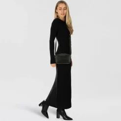 Patrizia Pepe Umhängetasche Leder 24 cm
