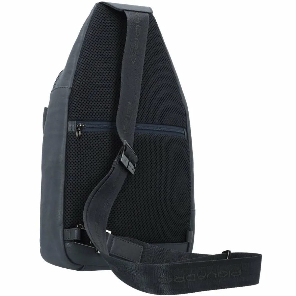 Piquadro Black Square Umhängetasche Leder 20 cm