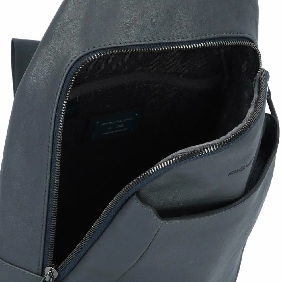 Piquadro Black Square Umhängetasche Leder 20 cm