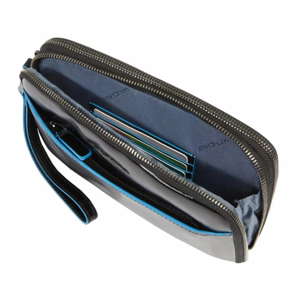 Piquadro Blue Square Clutch Geldbörse Leder 21 cm