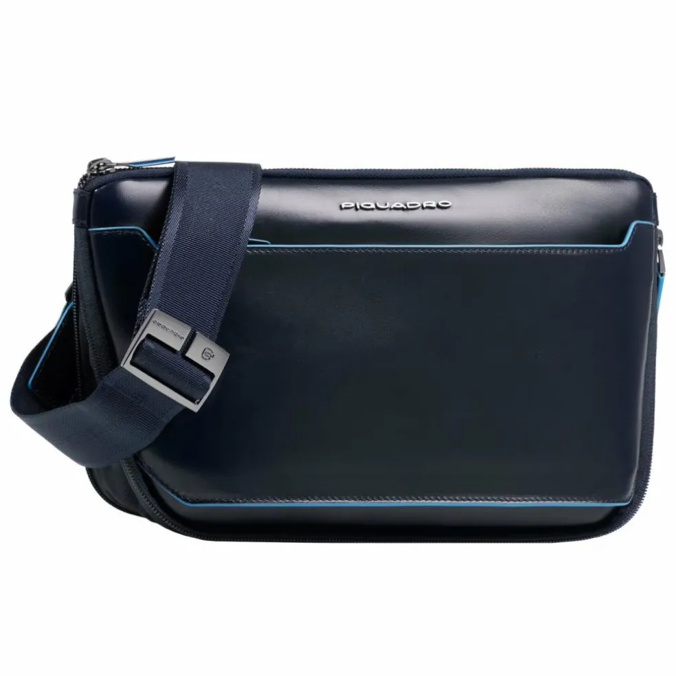 Piquadro Blue Square Umhängetasche Leder 30 cm