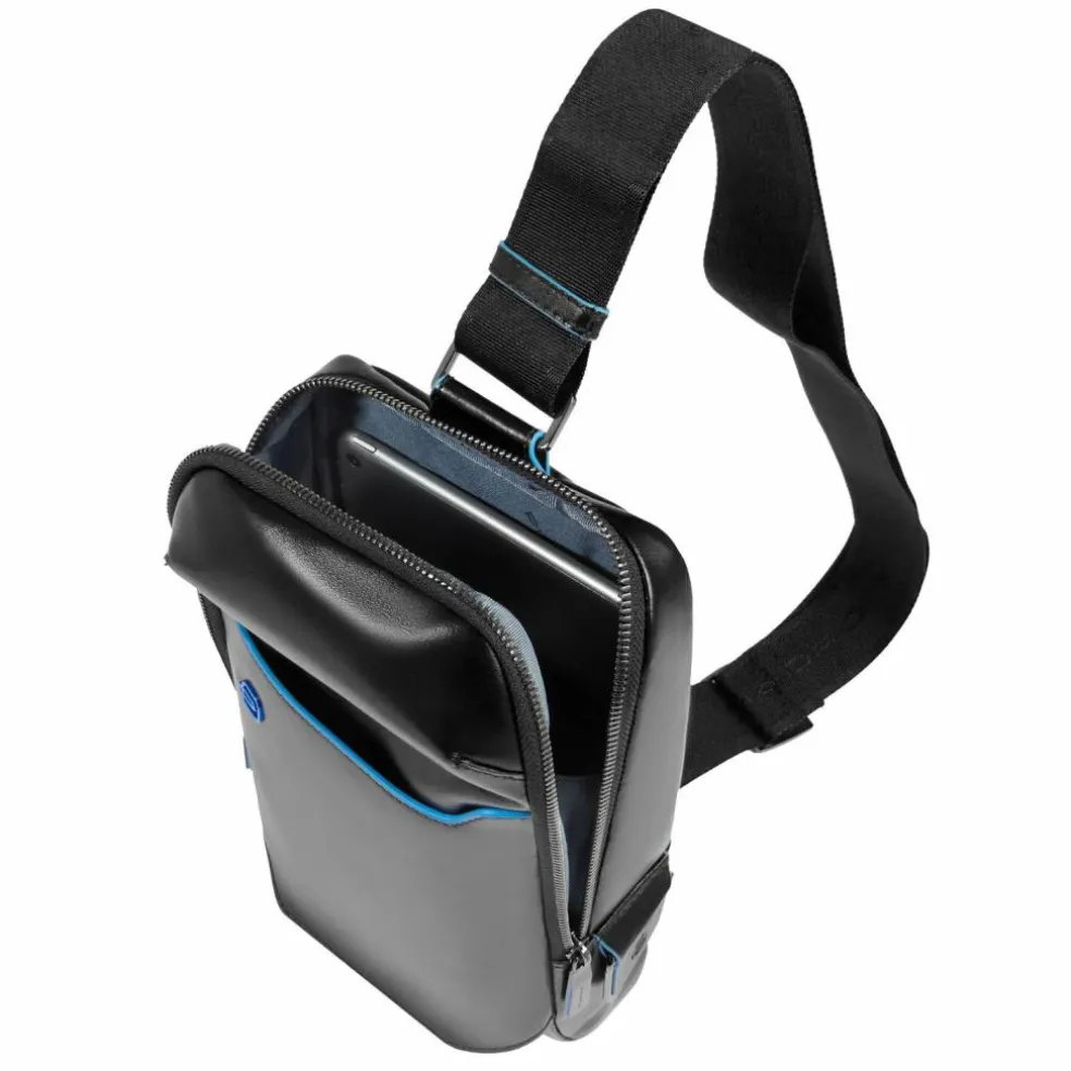 Piquadro Blue Square Umhängetasche Leder 28 cm