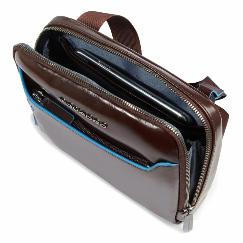 Piquadro Blue Square Umhängetasche Leder 21 cm