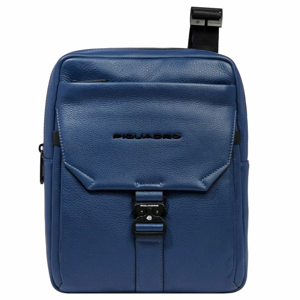 Piquadro Than Umhängetasche RFID Schutz Leder 22 cm