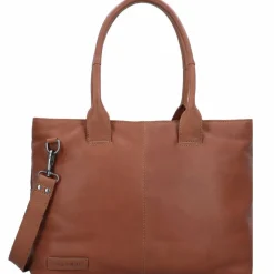 Plevier Structure Antilla Schultertasche RFID Schutz Leder 40 cm Laptopfach