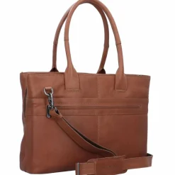 Plevier Structure Antilla Schultertasche RFID Schutz Leder 40 cm Laptopfach